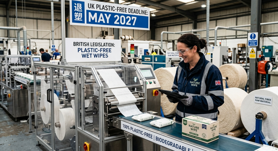 英国正式敲定“退塑”时间表:2026年底起,含塑湿巾将彻底下架